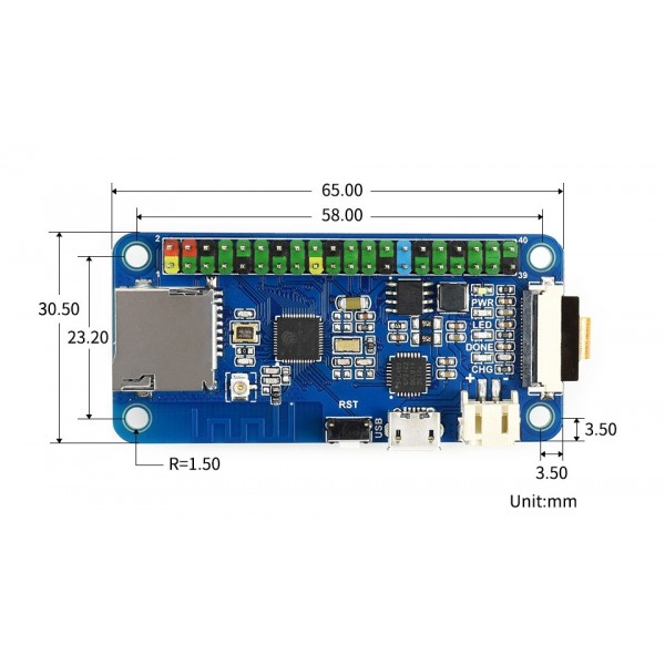 Waveshare ESP32 One - Mini Development Board - with Camera