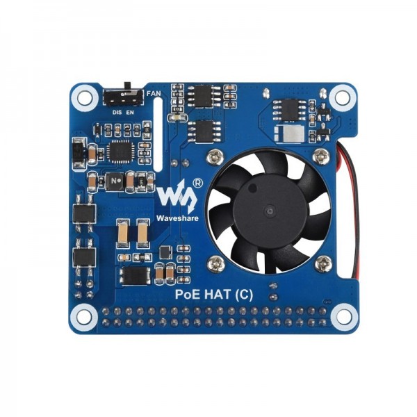 Waveshare Power over Ethernet PoE HAT (C) - voor Raspberry Pi