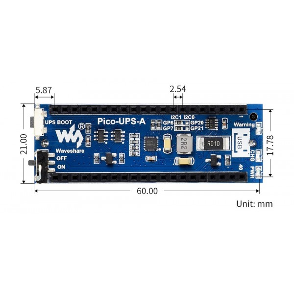 Waveshare UPS Module (A) - for Raspberry Pi Pico