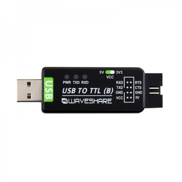Waveshare Industriële TTL USB naar Serieel Converter - CH343G