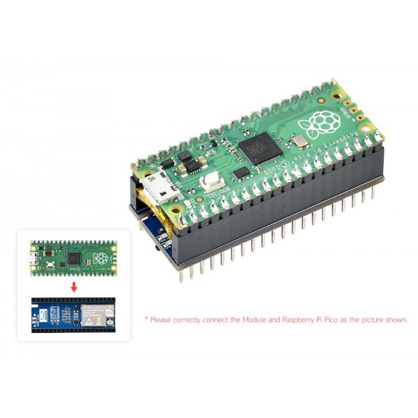 Waveshare SX1262 LoRa Node Module for Raspberry Pi Pico - 868MHz