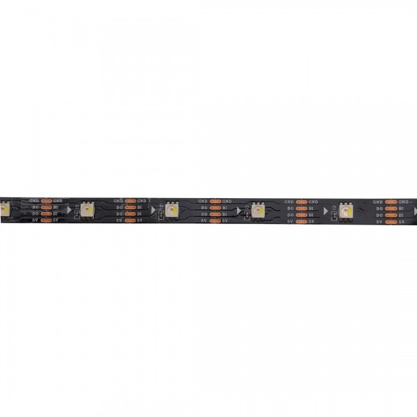WorldSemi WS2813 Digitale 5050 RGBW LED Strip - Zwart - 30 LEDs 1m