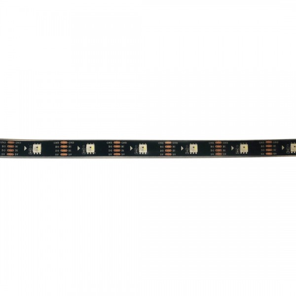 WorldSemi WS2813 Digital 5050 RGBW LED Strip - IP68 - Black - 30 LEDs 1m