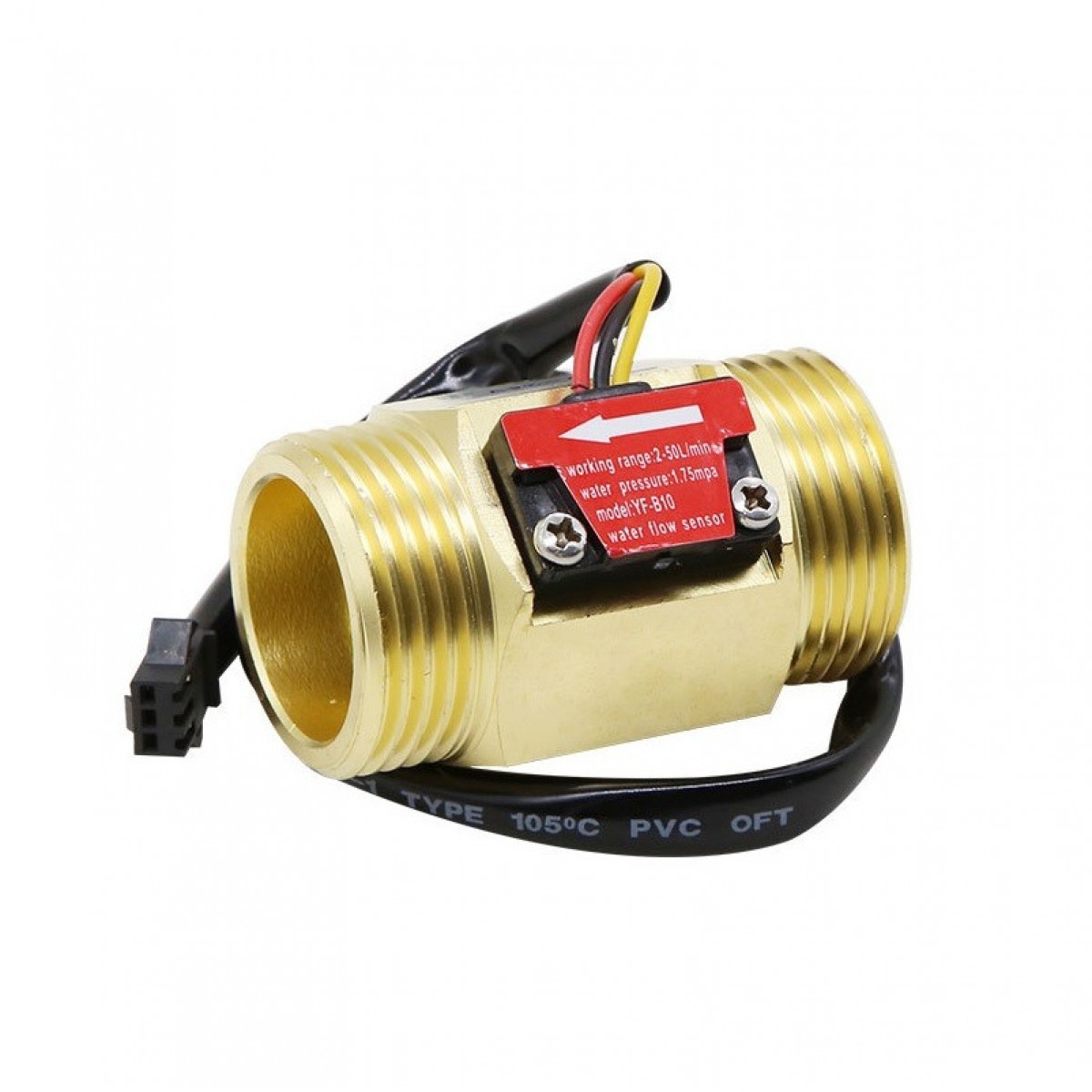 YF-B10 Water Flow Sensor - Brass - G1" - YF-B10