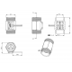 YF-B10 Water Flow Sensor - Messing - G1