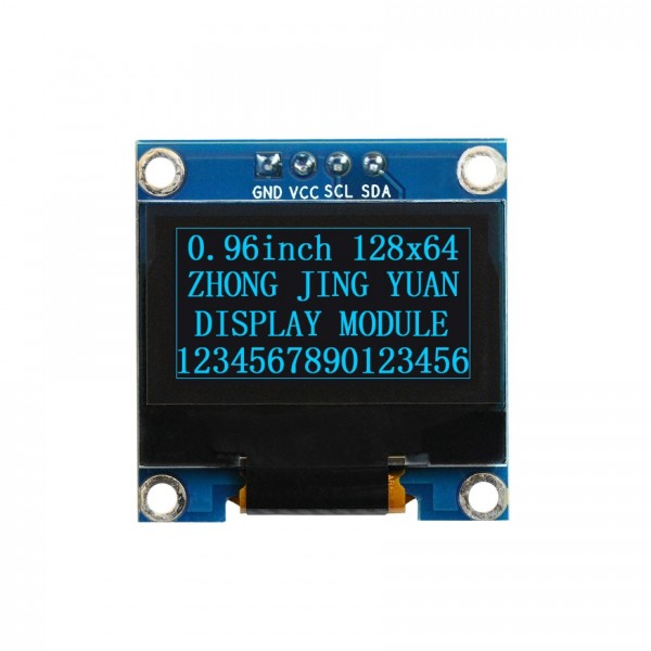 0.96 inch OLED Display 128*64 pixels Blue - I2C