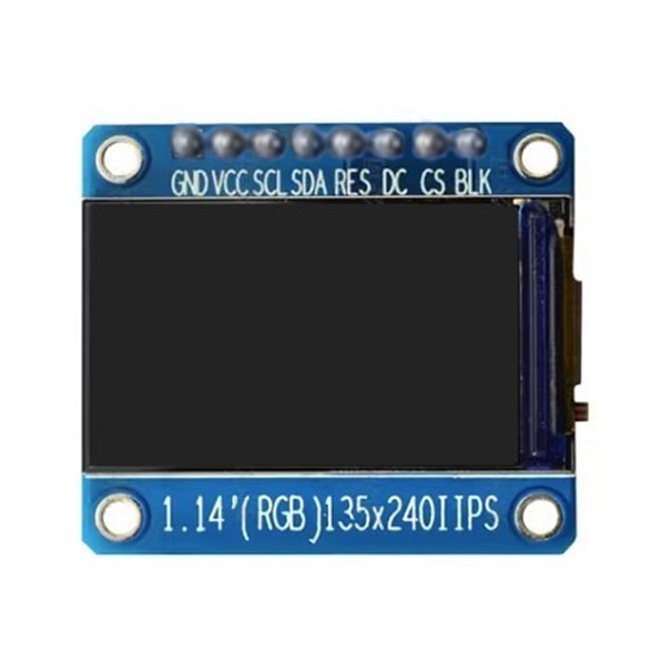 1.14″ 135×240 ST7789 IPS TFT LCD Ekran – SPI 8 Pin