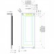 2.08 inch OLED Display 256*64 pixels - Wit - I2C