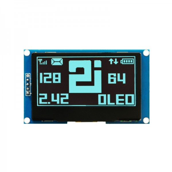 2.42 inch OLED Display 128*64 pixels - Blauw - I2C