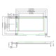 2.42 inch OLED Display 128*64 pixels - Green - I2C