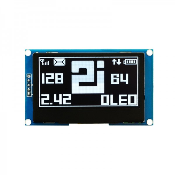 2.42 inch OLED Display 128*64 pixels - Wit - I2C