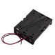 3x 18650 Battery Holder with Loose Wires - Button Top