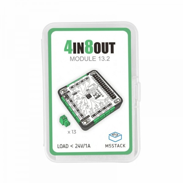M5Stack 4IN8OUT Module 13.2 - MOSFET Schakelaar - 8 Kanalen - voor M5Core