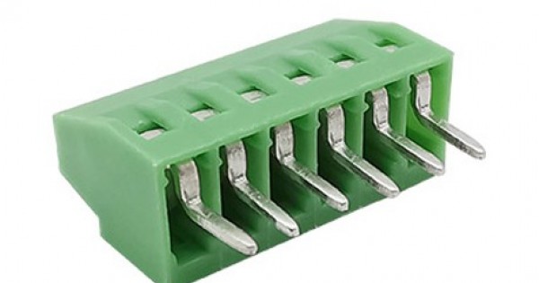 6 Pin Screw Terminal Block Connector 2.54mm Distance - 6P2.54MMTERM