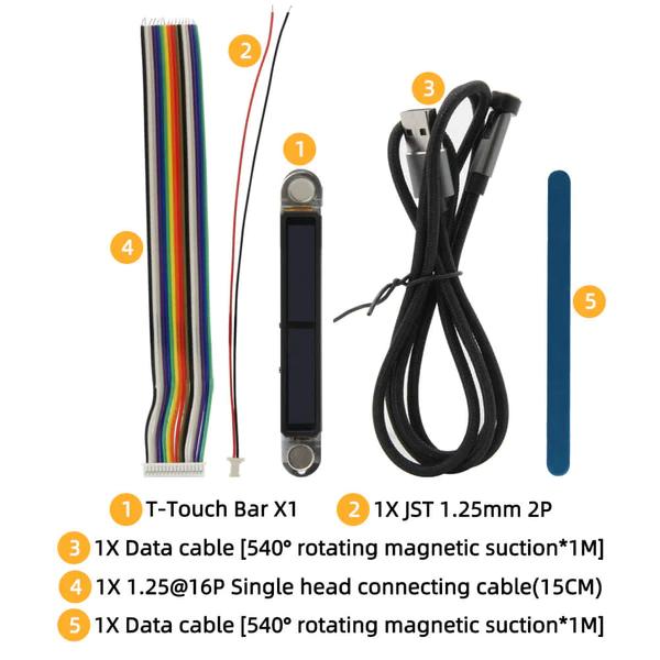 LilyGO T-Touch Bar - ESP32-S3 with Dual 0.99 inch Display and Touchscreen