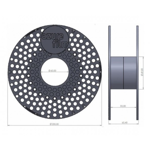 AzureFilm PETG Filament 1.75mm - 1kg - Lipstick Red