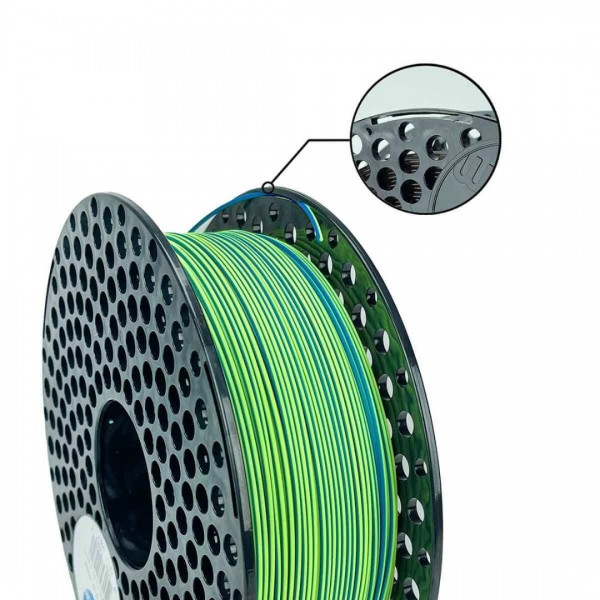 AzureFilm PLA Dual Filament 1.75mm - 1kg - Blue and Green