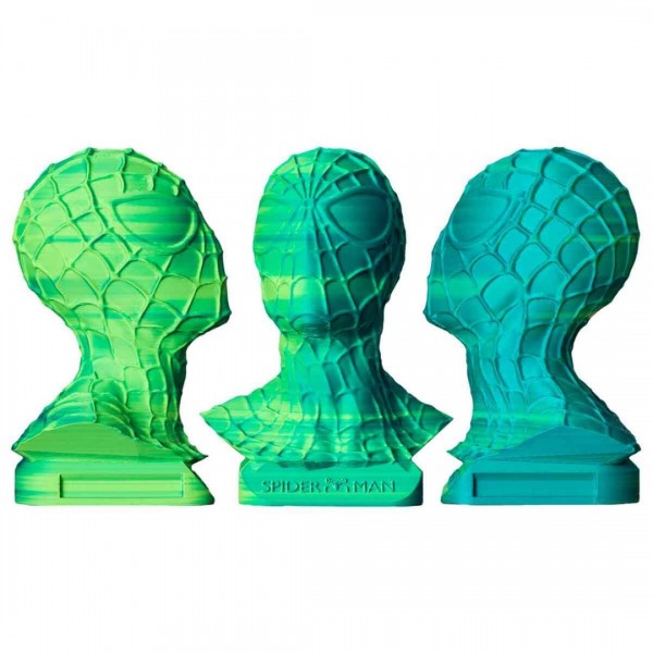 AzureFilm PLA Dual Filament 1.75mm - 1kg - Blue and Green