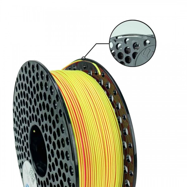 AzureFilm PLA Dual Filament 1.75mm - 1kg - Neon Yellow and Neon Pink
