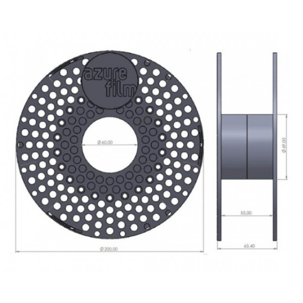 AzureFilm PLA Filament 1.75mm - 1kg - Huid Latte