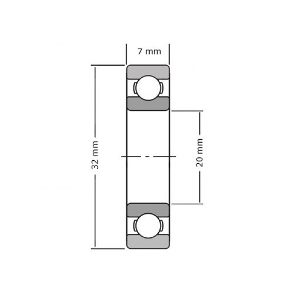 Daiwa 6804ZZ Kogellager