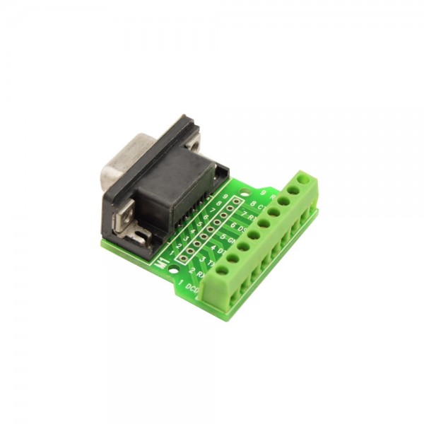 DB9 RS232 Connector Breakout Board Male