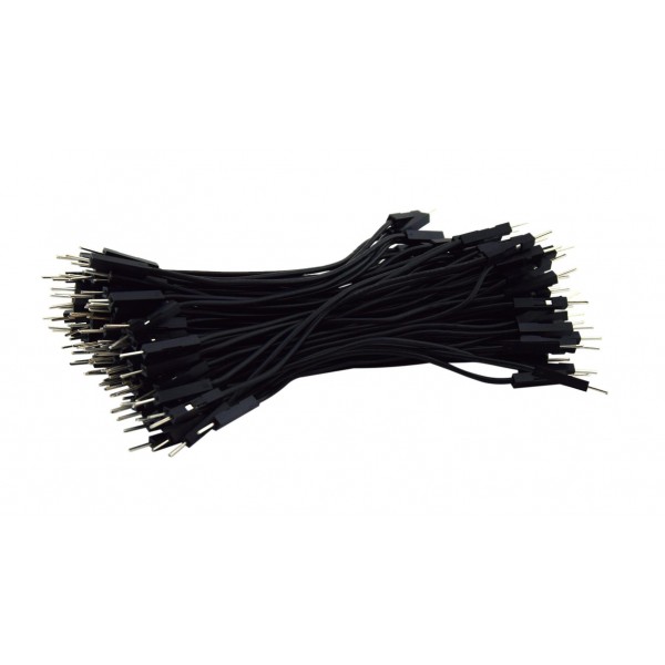 DuPont Jumper wire Male-Male 10cm 100 wires - Black