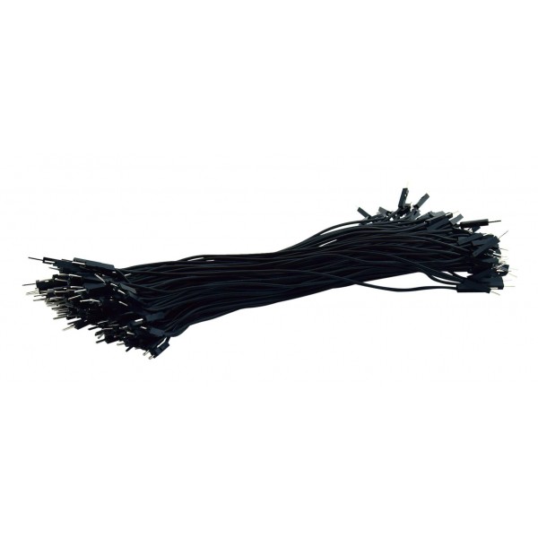 DuPont Jumper wire Male-Male 20cm 100 wires - Black
