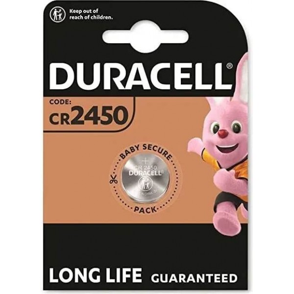 Duracell CR2450 3V Lithium Battery