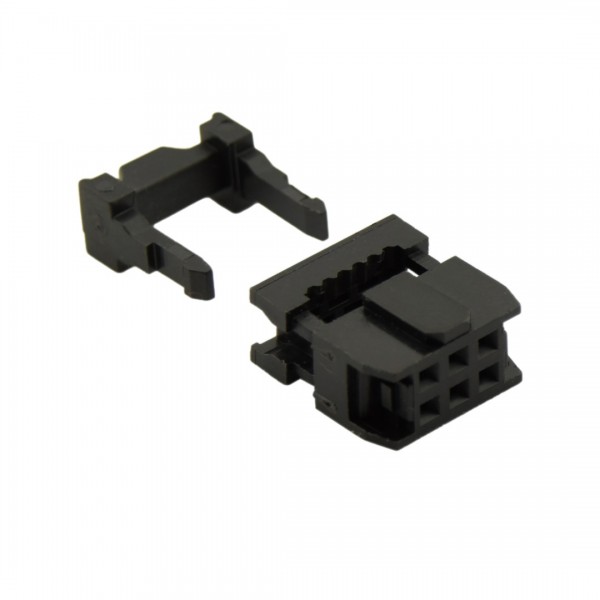 Female Header Flatcable Connector 6p - 2x3p