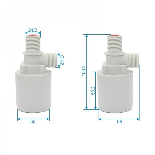 Float Valve - 90° - G1/2