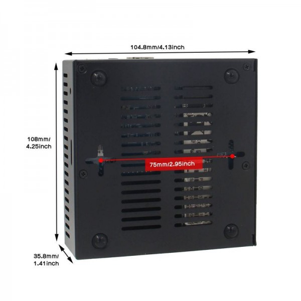 Geekworm N506 Metal Case for Orange Pi 5(B) - with Fan and Heatsink - SSD support - Black