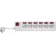 Goobay 72568 Power Strip 6 Outlets - On-Off Switches - 1.5m