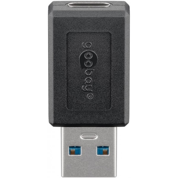 Goobay 45400 USB-A Male to USB-C Female Adapter - USB 3.0 - Black
