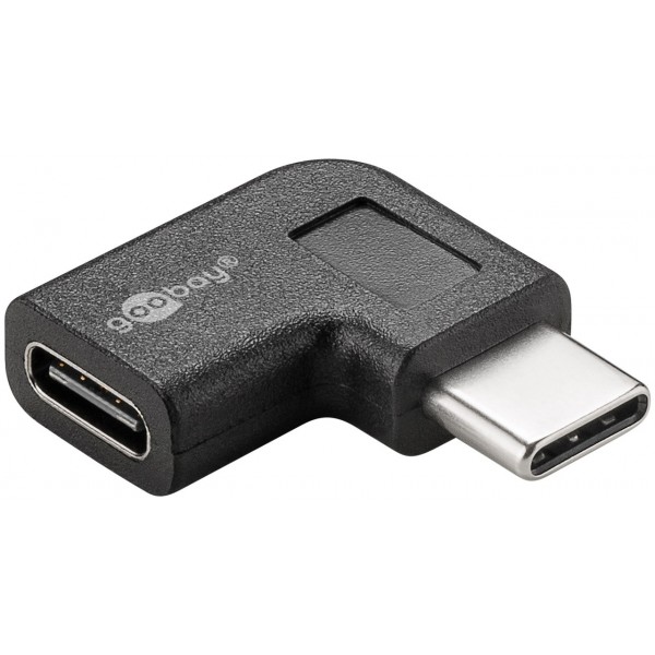 Goobay 45402 Haakse USB-C Adapter - 90° - Zwart