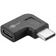 Goobay 45402 Haakse USB-C Adapter - 90° - Zwart