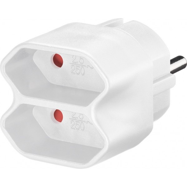 Goobay 51000 Socket Splitter Plug 2-way