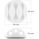Goobay 70681 Kabelmanagement Set - 5-delig - Wit