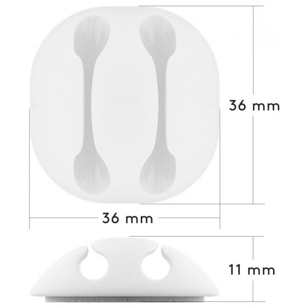 Goobay 70681 Kabelmanagement Set - 5-delig - Wit