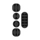 Goobay 70683 Kabelmanagement Set - 5-delig - Zwart