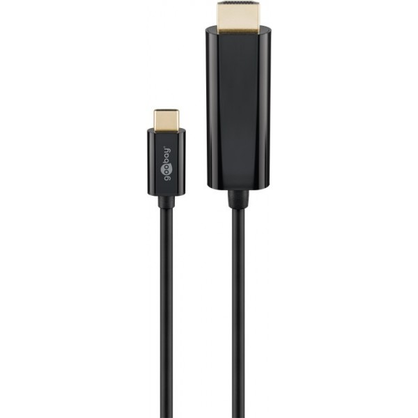 Goobay 77528 USB-C to HDMI Cable - 4K 60Hz - 1.8m - Black