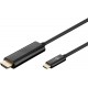 Goobay 77528 USB-C to HDMI Cable - 4K 60Hz - 1.8m - Black