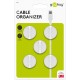 Goobay 95183 Kabelhouder - 7.8mm - 5 stuks - Wit