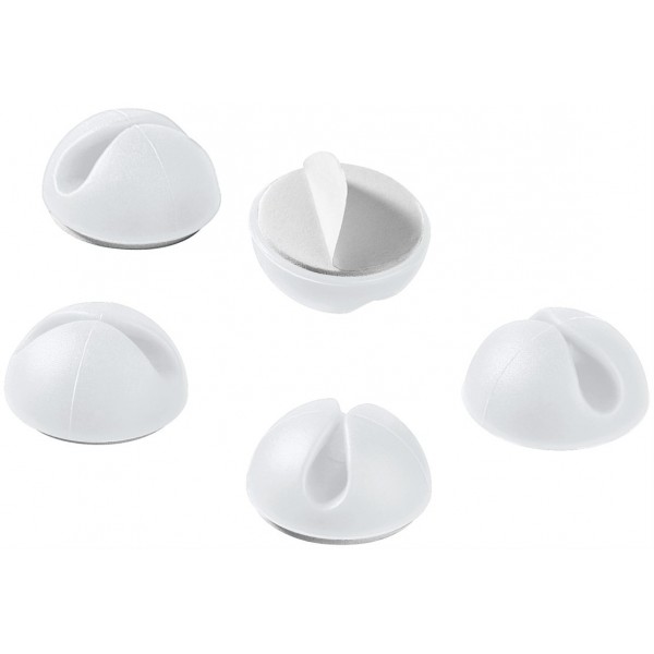Goobay 95183 Kabelhouder - 7.8mm - 5 stuks - Wit