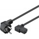 Goobay 96032 Standard 230V Power Supply Cable - IEC C13 Female Angled - 3m