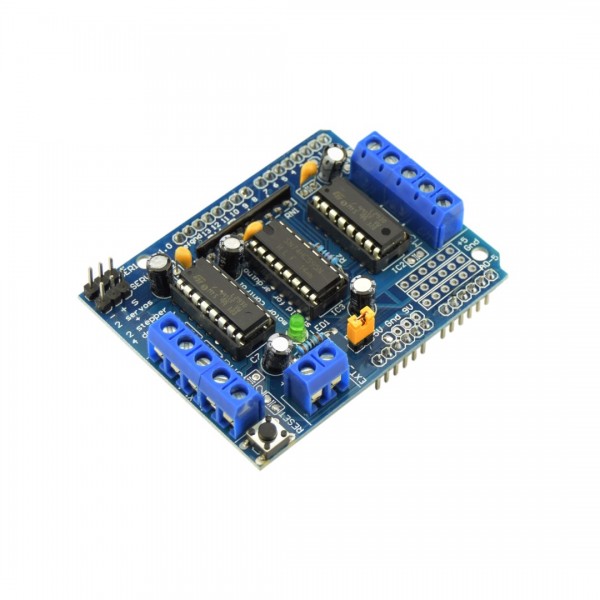 L293D Motor Shield with shift register