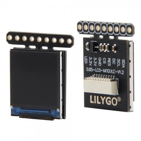 LilyGO 0.85 inch IPS-TFT-LCD Display - 128*128 Pixels - SPI