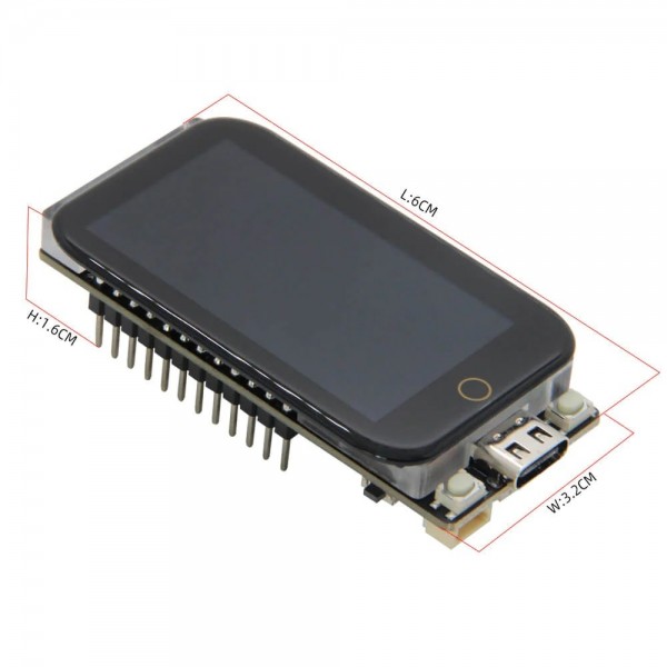 LilyGO TTGO T-Display-S3 - met 1.9 inch TFT-LCD Display en Touchscreen - Gesoldeerde Headers LilyGO TTGO T-Display-S3 - met 1.9 inch TFT-LCD Display en Touchscreen - Gesoldeerde Headers