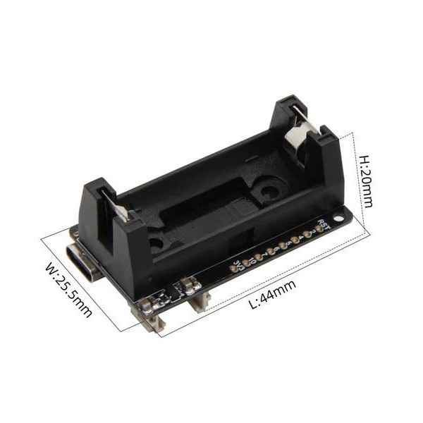 LilyGO TTGO T-OI Plus V1.3 - ESP32-C3 - met 16340 Batterijhouder
