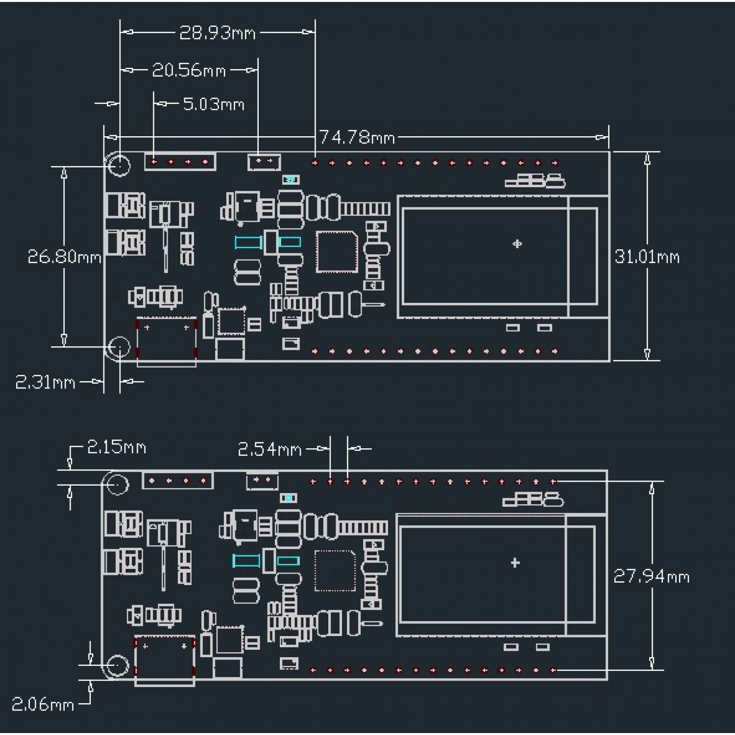 LilyGO T-PCIE V1.2 - AXP2101 - ESP32-WROVER - 16MB - LILYGO-Q416
